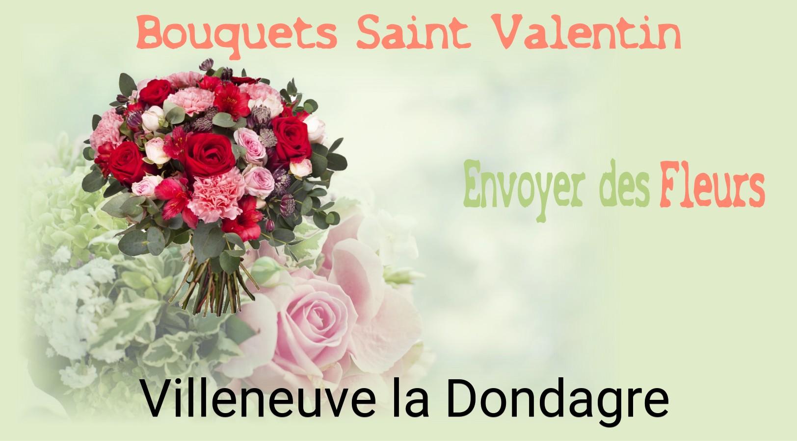 Roses de Saint-Valentin livrées à Villeneuve-la-Dondagre